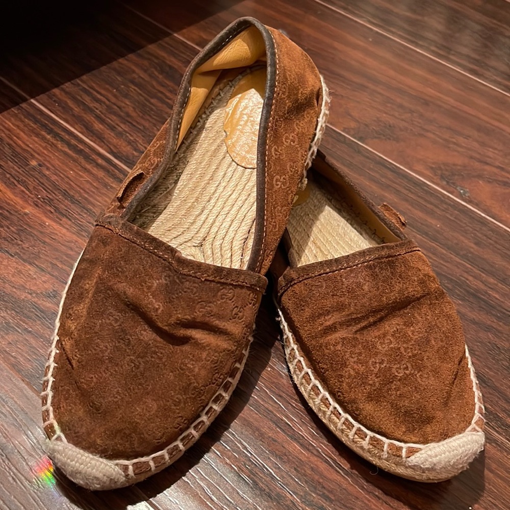 Gucci GG logo suede Espadrilles